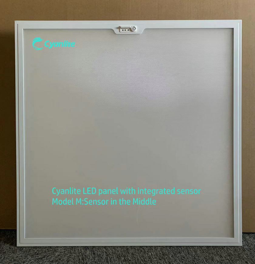 Cyanlite LED panel light with integrated Philips EasyAir sensor